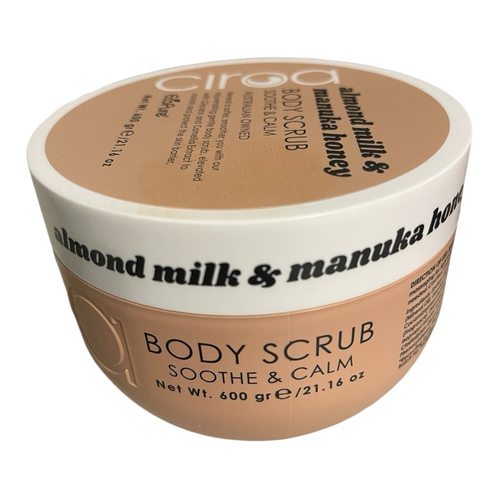 🪷 Ciroa Almond Milk & Manuka Honey Body Scrub: Soothe & Calm